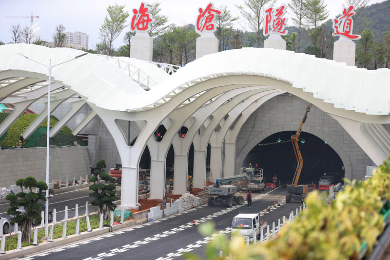 廈門海滄海底隧道即將建成通車